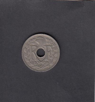 Beschrijving: 25 Centimes HOLE